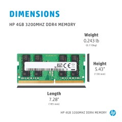 HP 4GB DDR4 3200MHz Memory (286H5AA#AC3) - High Performance Upgrade